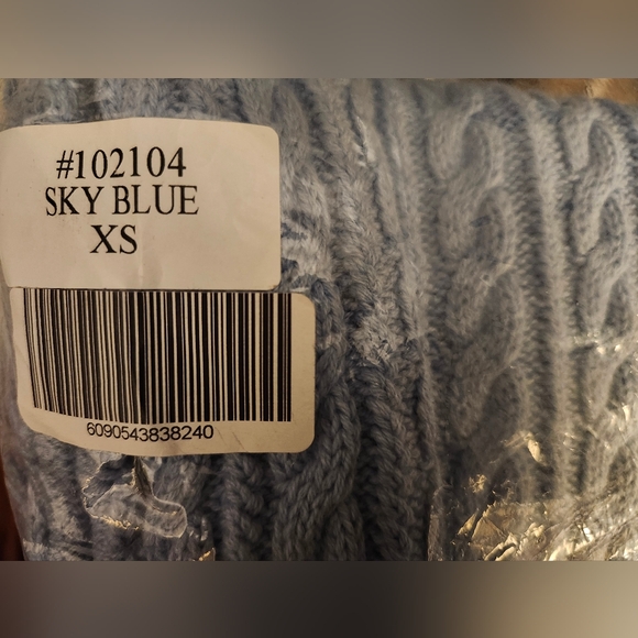 NWT REVOLVE CALLAHAN NORA CABLE KNIT WIDE LEG HIGH WAIST PANT SKY XS - Picture 8 of 8